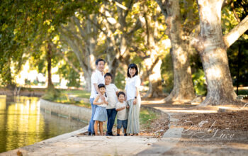 family photo at park 家族撮影